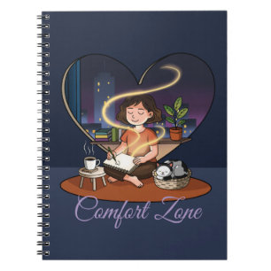 Night Creator Cozy Heart Window Art Notebook
