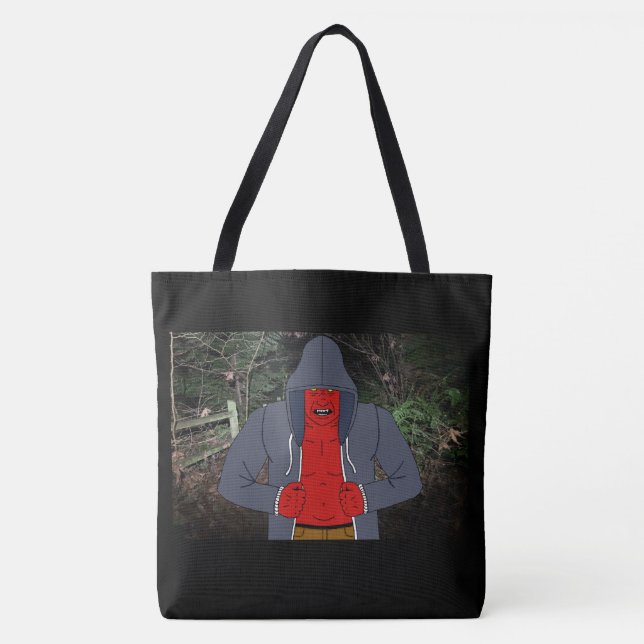 Night Creep (with background) Tote Bag (Front)