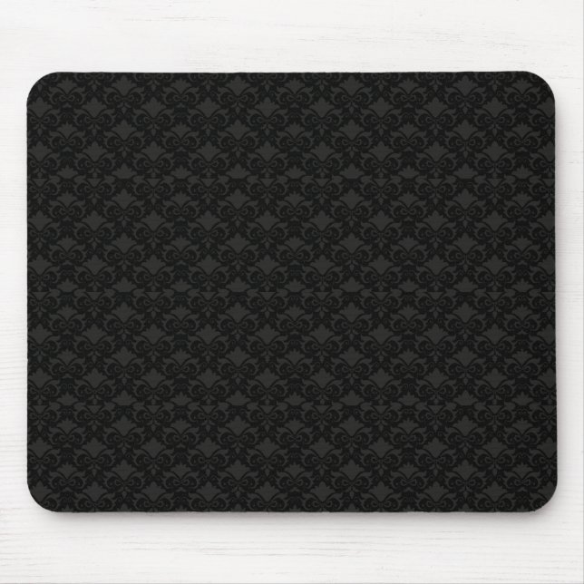 Night Damask Bows Mouse Pad (Front)