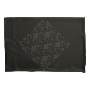 Night Damask Bows Reversible Pillowcase