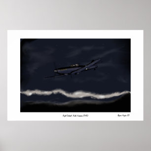 Night Defiant ,North Yorkshire 1940 Poster