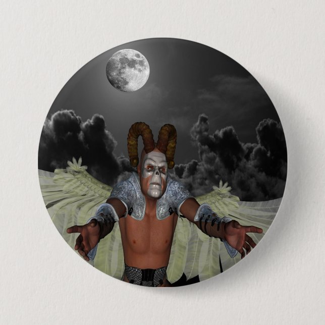 Night Demon 7.5 Cm Round Badge (Front)