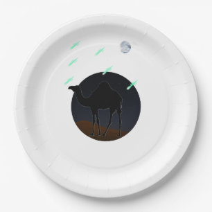 Night Desert Paper Plate