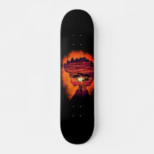 Night Desire - Fantasy - Orange Black Skateboard