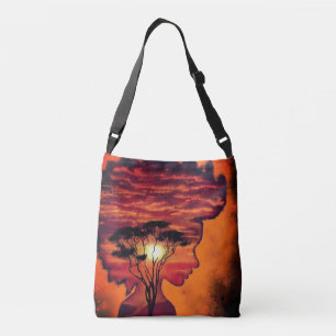 Night Desire Sunset Crossbody Bag Art Painting