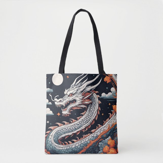 night dragon tote bag (Front)