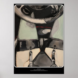 'Night Drive' Painting on a Poster