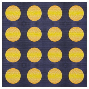 night end moon. polka dots pattern fabric