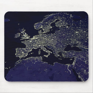 Night Europe Seen from the ISS Mouse Pad