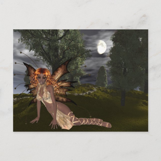 Night Fairy Design 1 - Fantasy Fae Postcards (Front)