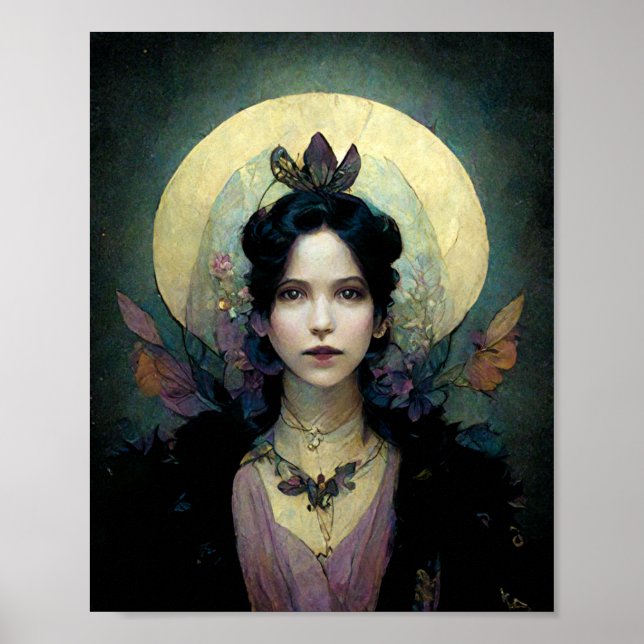 Night Fairy Fantasy Art Poster (Front)