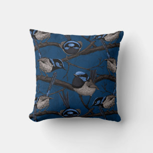 Night fairy wrens cushion