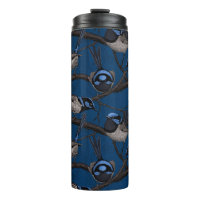 Night fairy wrens thermal tumbler