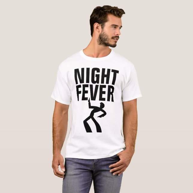 NIGHT FEVER Disco dance Vintage T-shirts (Front Full)