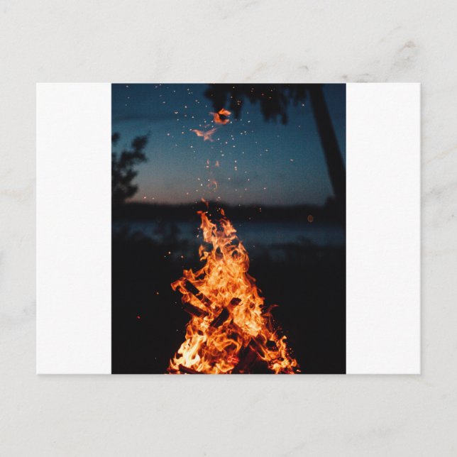 night fire postcard (Front)