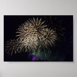 Night Fireworks Poster