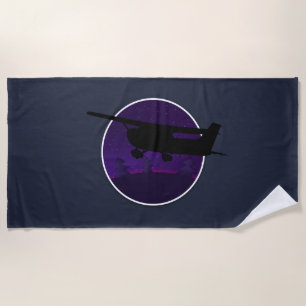 Night Flight ✈️ Beach Towel