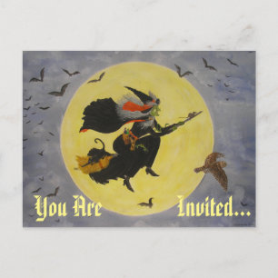 "Night Flight!" Invitation Postcard