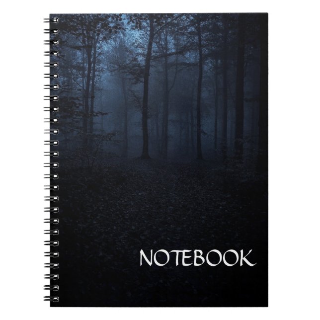 Night Forest Aesthetic Notebook (Front)
