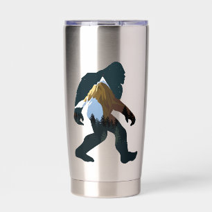 Night Forest Bigfoot Insulated Tumbler