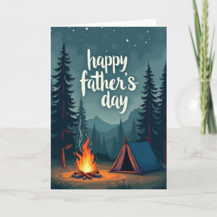 Night Forest Fathers Day Card