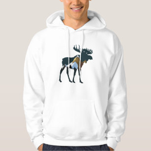 Night Forest Moose     Hoodie