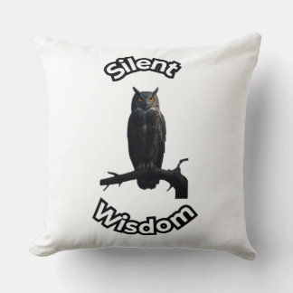 **Night Forest Owl – Realistic Nocturnal Owl Illu Cushion