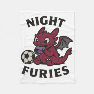 Night Furies Soccer  Fleece Blanket