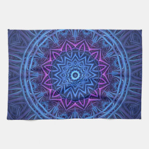 Night Glow Mandala Tea Towel
