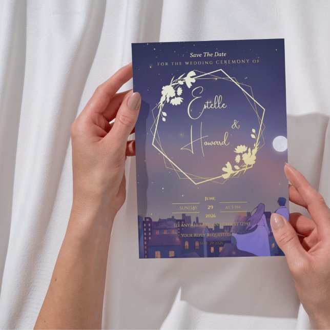 Night Gold Save the Date (Creator Uploaded)