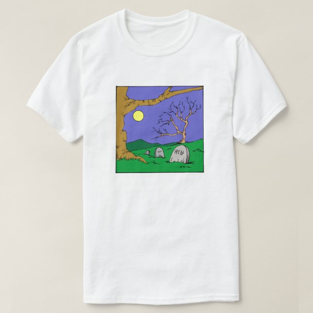 Night Graveyard T-Shirt (Design Front)