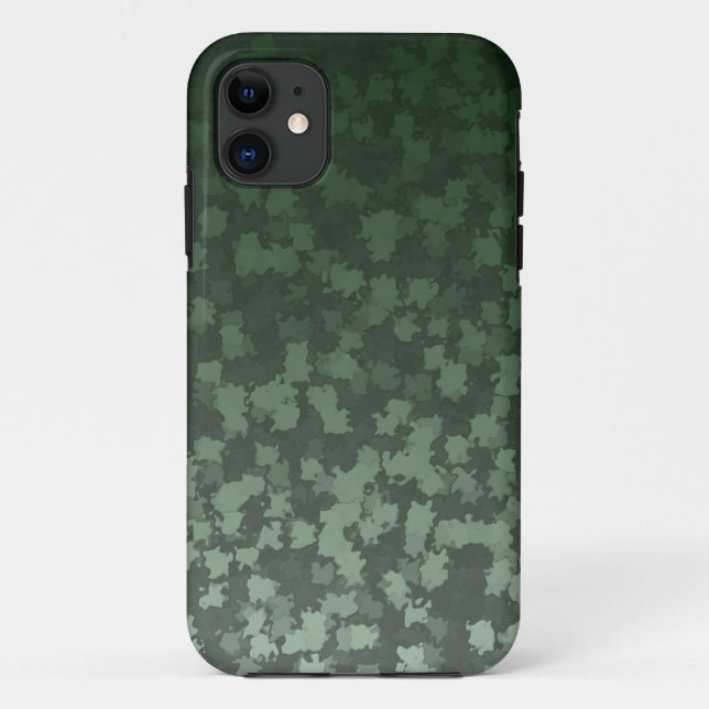 Night Green Leaves Camo Case-Mate iPhone Case (Back)
