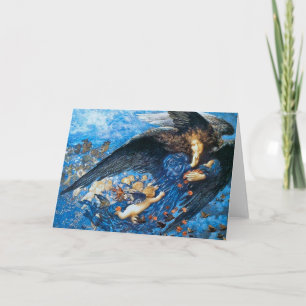 Night & Her Train of Stars - Edward Robert Hughes Holiday Card