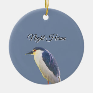 Night Heron Bird Ornament 