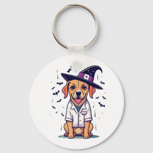 Night Howls and Healthcare One Spooky Nurse Dog Key Ring