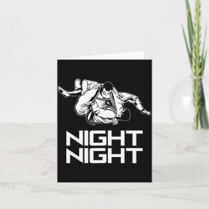 Night Hug Funny Jiu Jitsu Brazilian Jujitsu BJJ Card