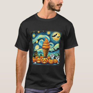 Night Ice Cream Cone Halloween  T-Shirt