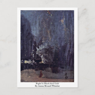 Night In Black And Gold By James Mcneill Whistler Postcard