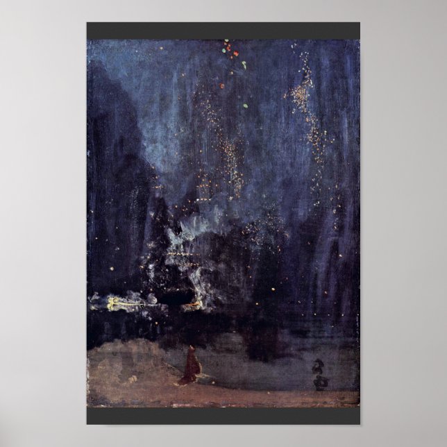 Night In Black And Gold The Falling Rocket By Jame Poster (Front)