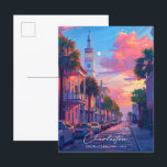 Night in Charleston South Carolina USA Travel  Postcard<br><div class="desc">Night in Charleston South Carolina USA Travel Postcard</div>