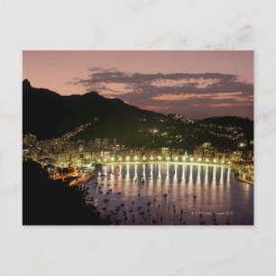 Night in Rio de Janeiro, Brazil Postcard