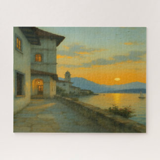 night in serena village - night in vila serena jigsaw puzzle