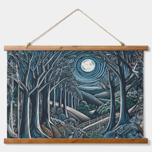 Night in the Wood Hanging Tapestry