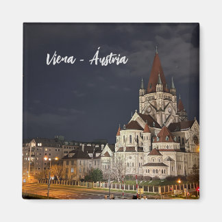 Night in Vienna, Austria Magnet