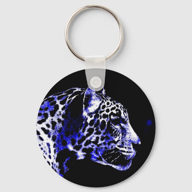 Night Jaguar Key Ring (Front)