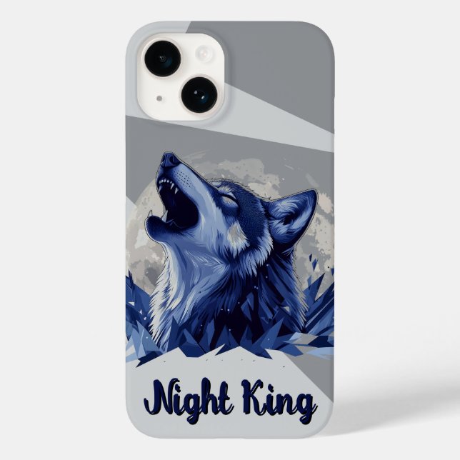 Night King - Howling Wolf with Moon Case-Mate iPhone Case (Back)