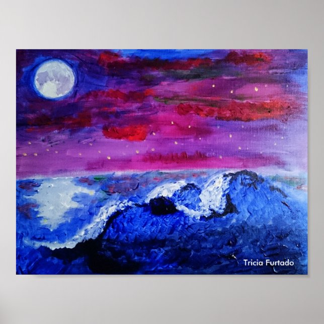 Night landscape poster (Front)