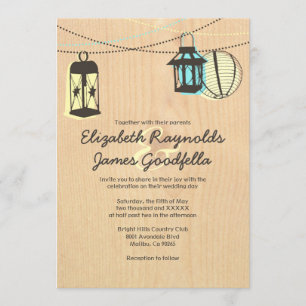 Night Lanterns Wedding Invitations