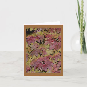 Night Leaves Greeting Cards
