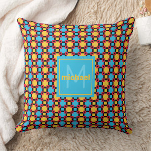Night Life Colours Momogram Cushion